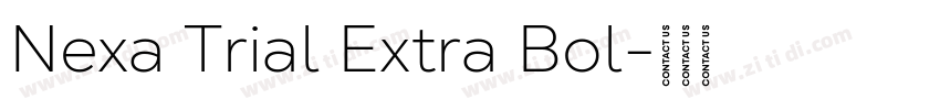 Nexa Trial Extra Bol字体转换